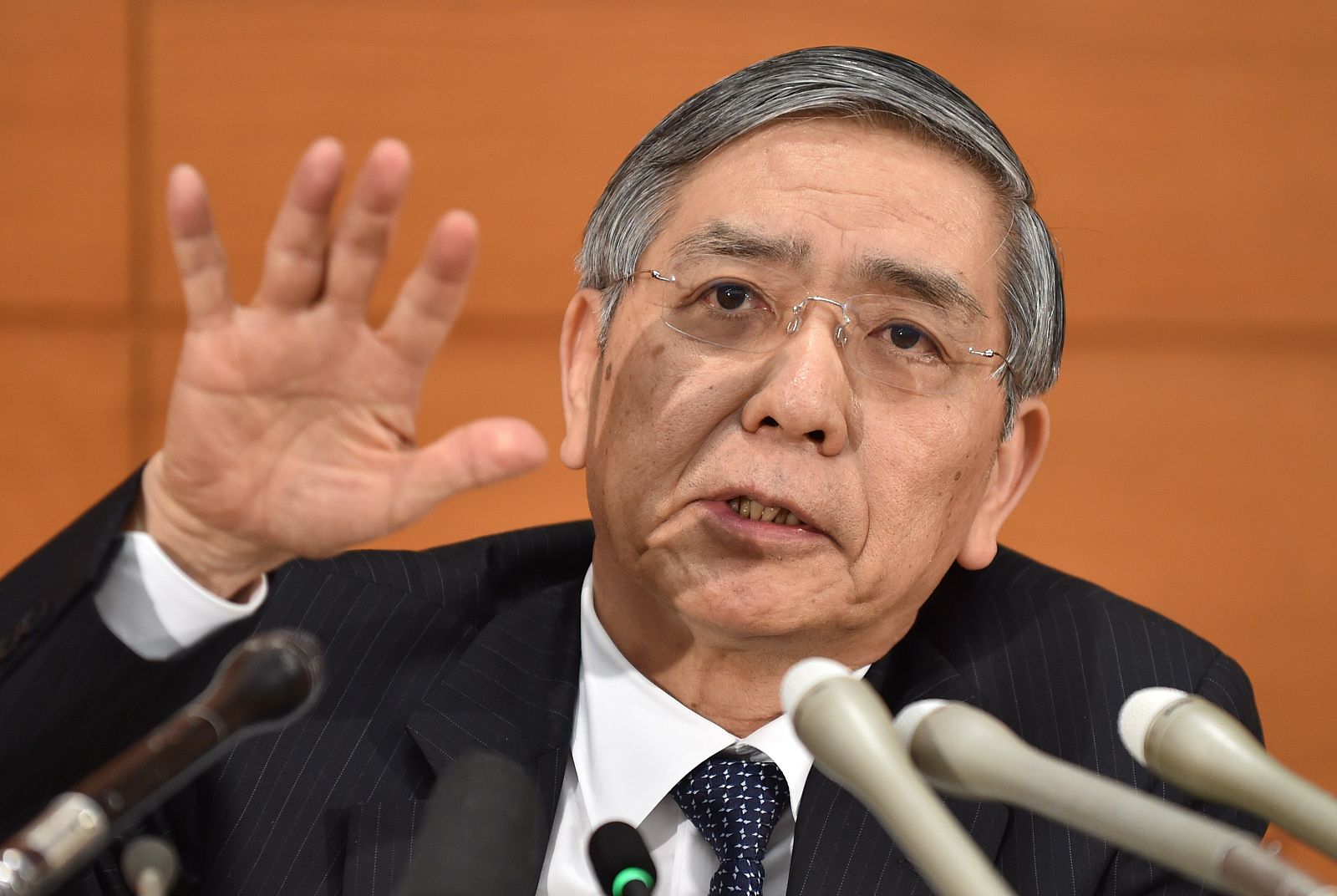 El gobernador del Banco de Japón, Haruhiko Kuroda