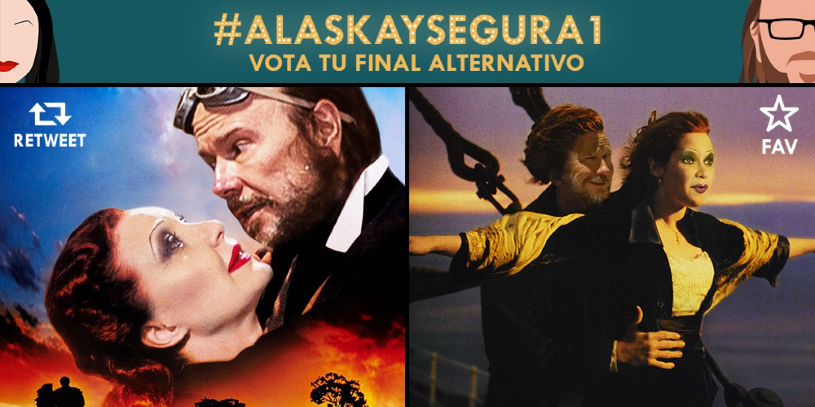 Elige el final de cada programa en Alaska y Segura