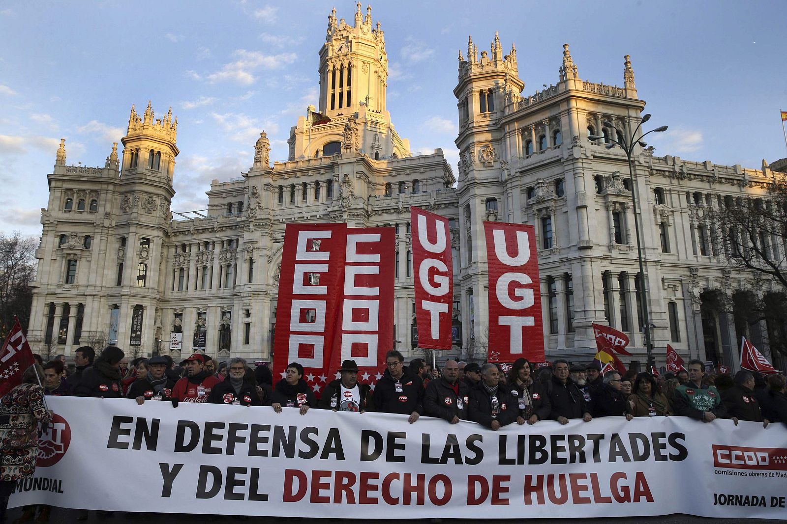 MANIFESTACIÓN EN DEFENSA DE LAS LIBERTADES Y DEL DERECHO DE HUELGA