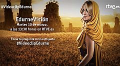Edurne visita 'Edurnevisión' en RTVE.ES para presentar el videoclip a los eurofans