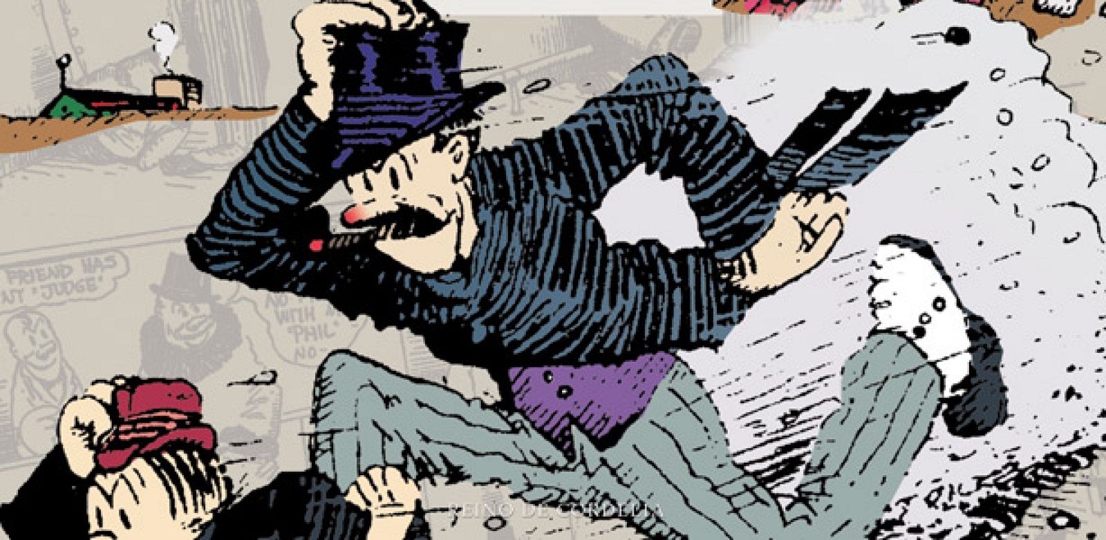 Fragmento de la portada de 'Barón bean'