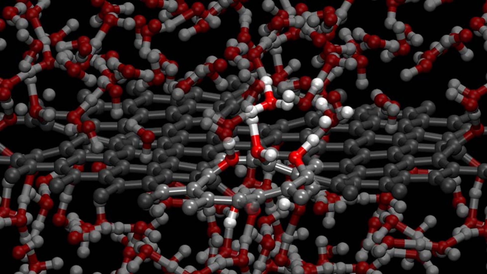Superficie de grafeno defectuoso.