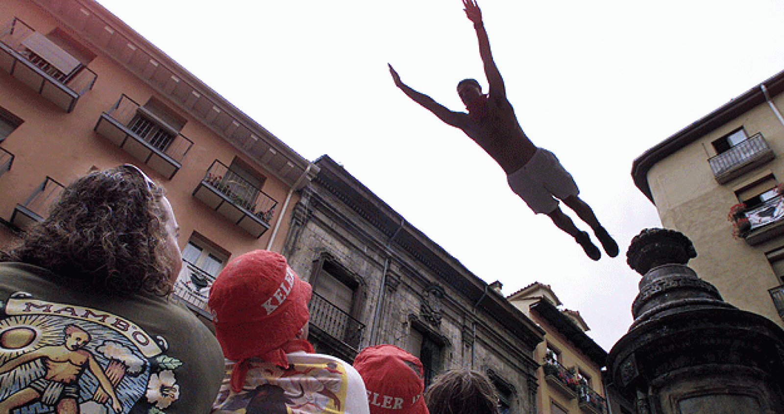 Guiri haciendo el cabra en S. Fermín