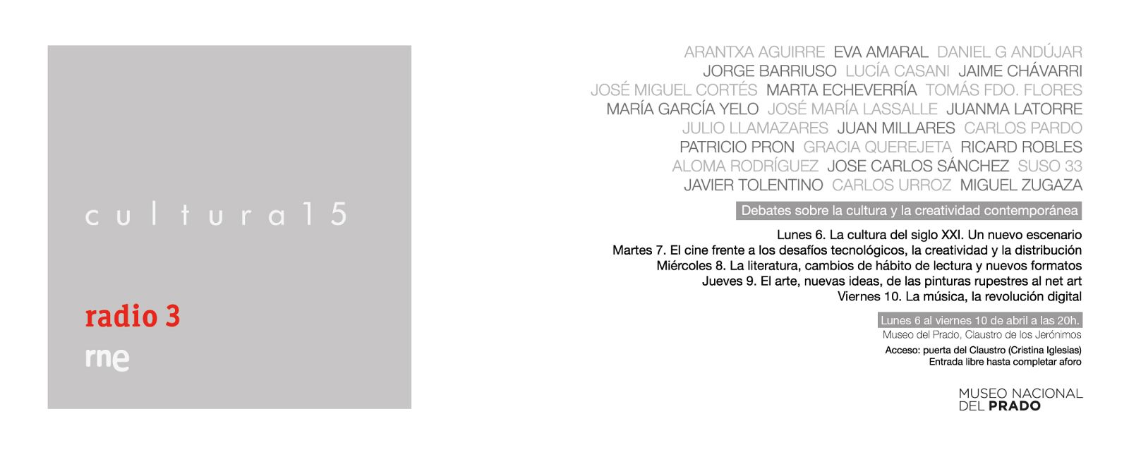 Cultura 15, en Radio 3