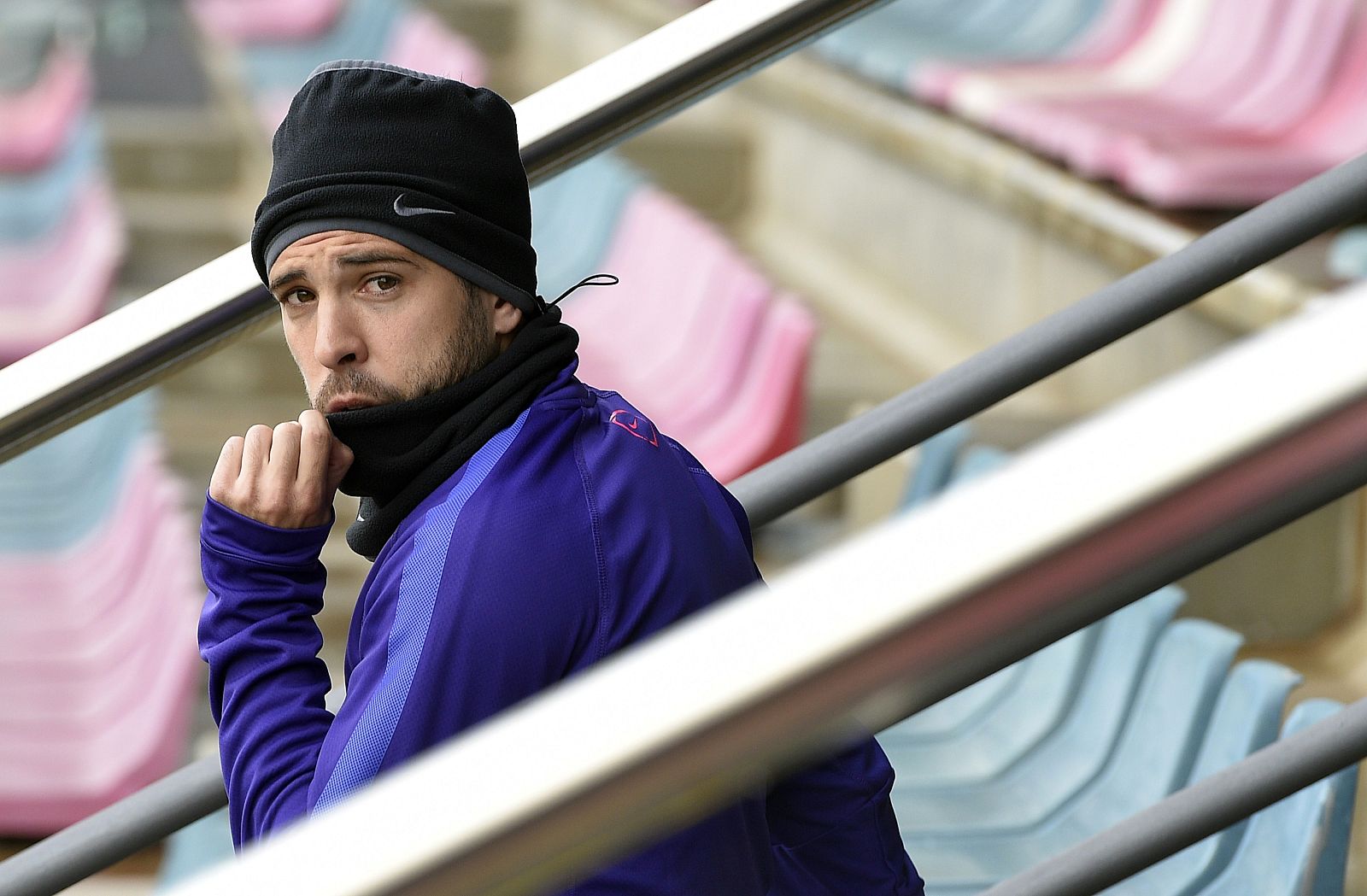 El jugador del FC Barcelona y de la selección española Jordi Alba.