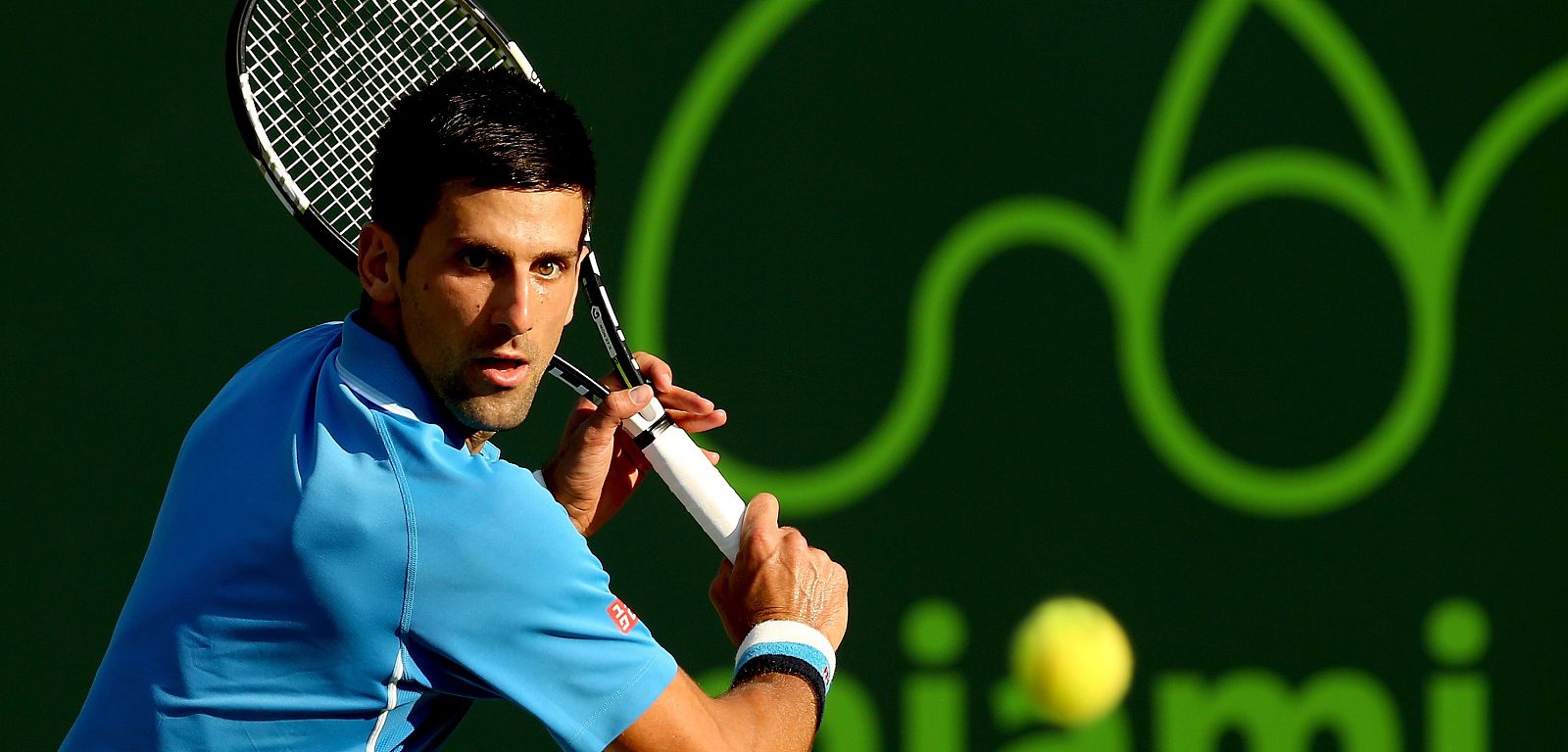 El número uno del mundo, Novak Djokovic, durante su enfrentamiento contra el belga Steve Darcis.
