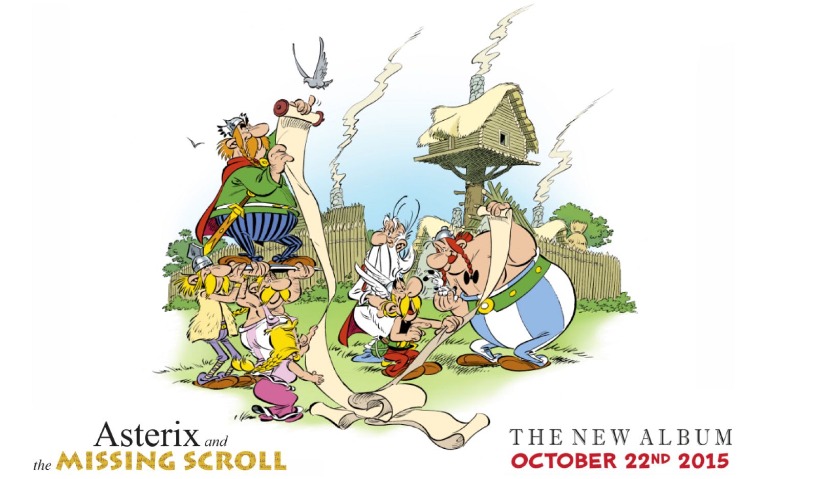 Ilustración del álbum 'Astérix y el papiro del César'
