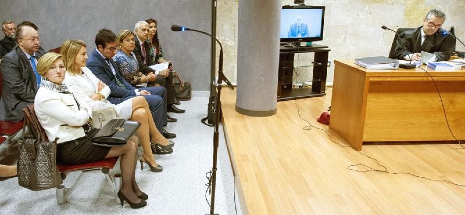 María Dolores de Cospedal, en el primer juicio de su demanda contra Bárcenas