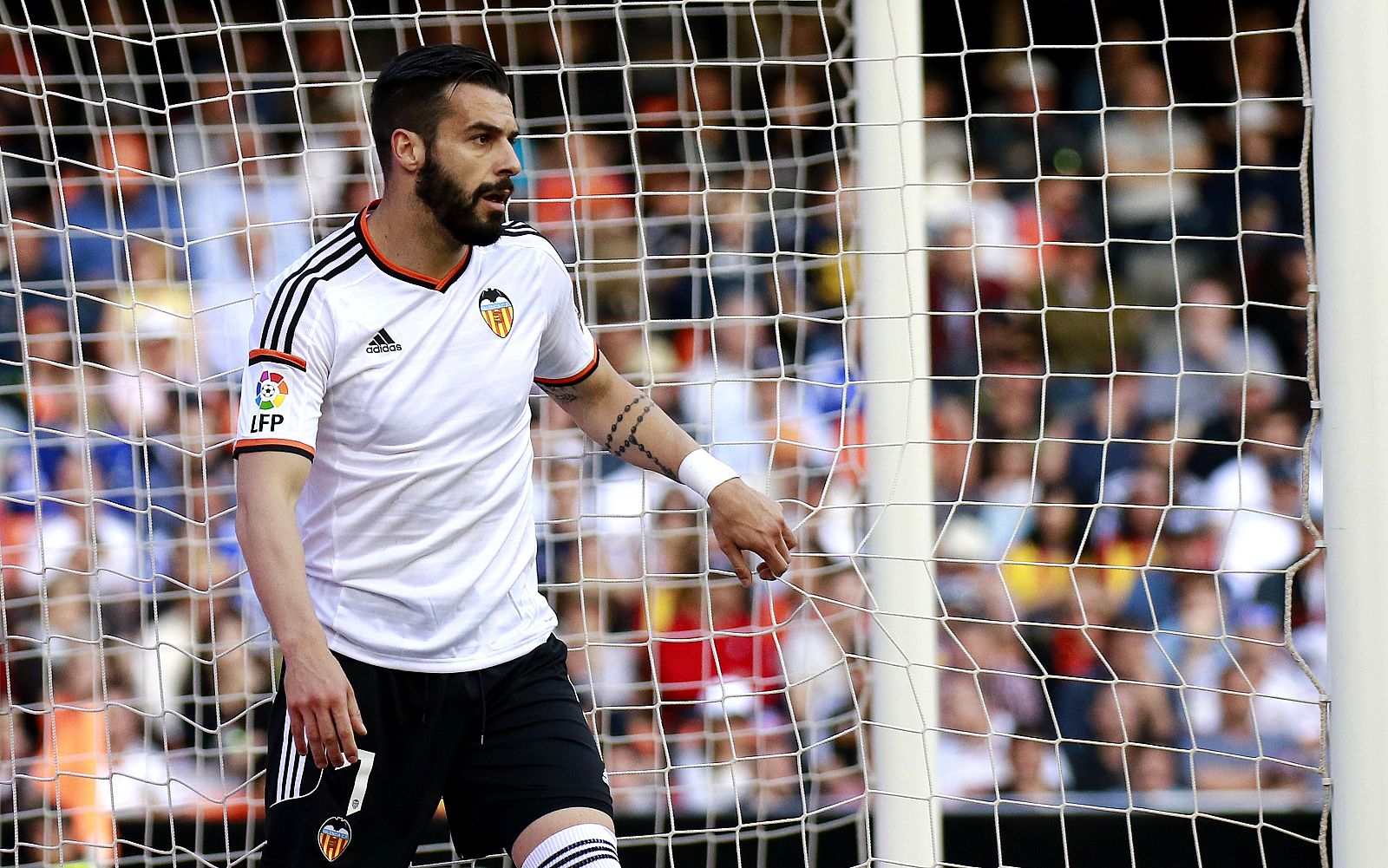 Imagen de archivo del delantero del Valencia Álvaro Negredo.