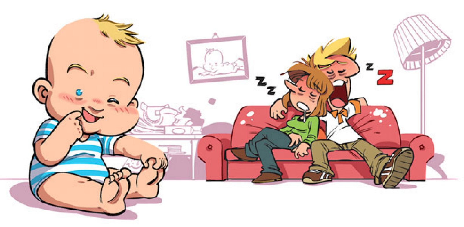 Fragmento de la portada de 'Socorro! Somos padres primerizos'