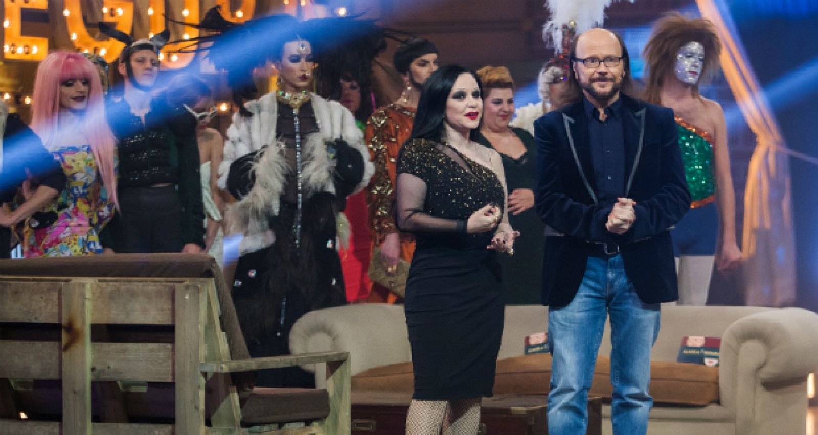 Alaska y Segura durante un momento del programa