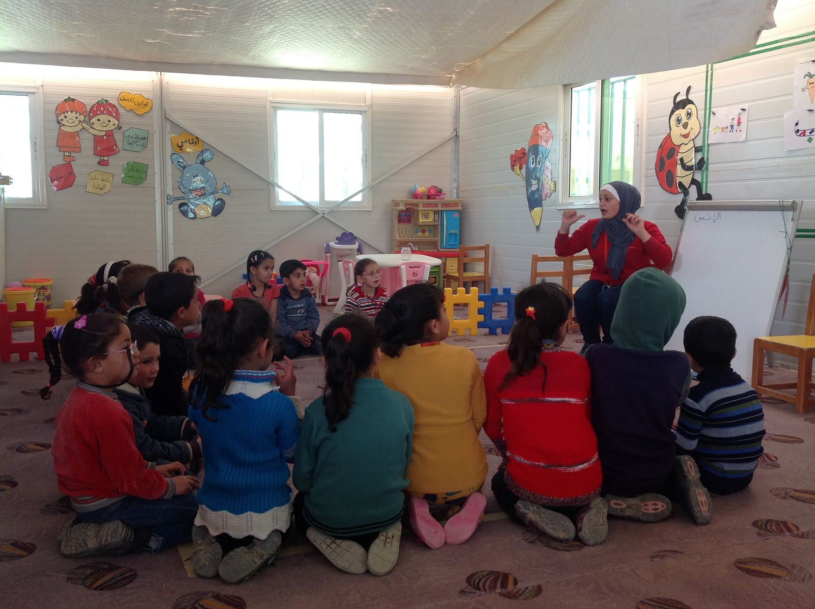 Vida en el campo de refugiados sirios en Zaatari, Jordania