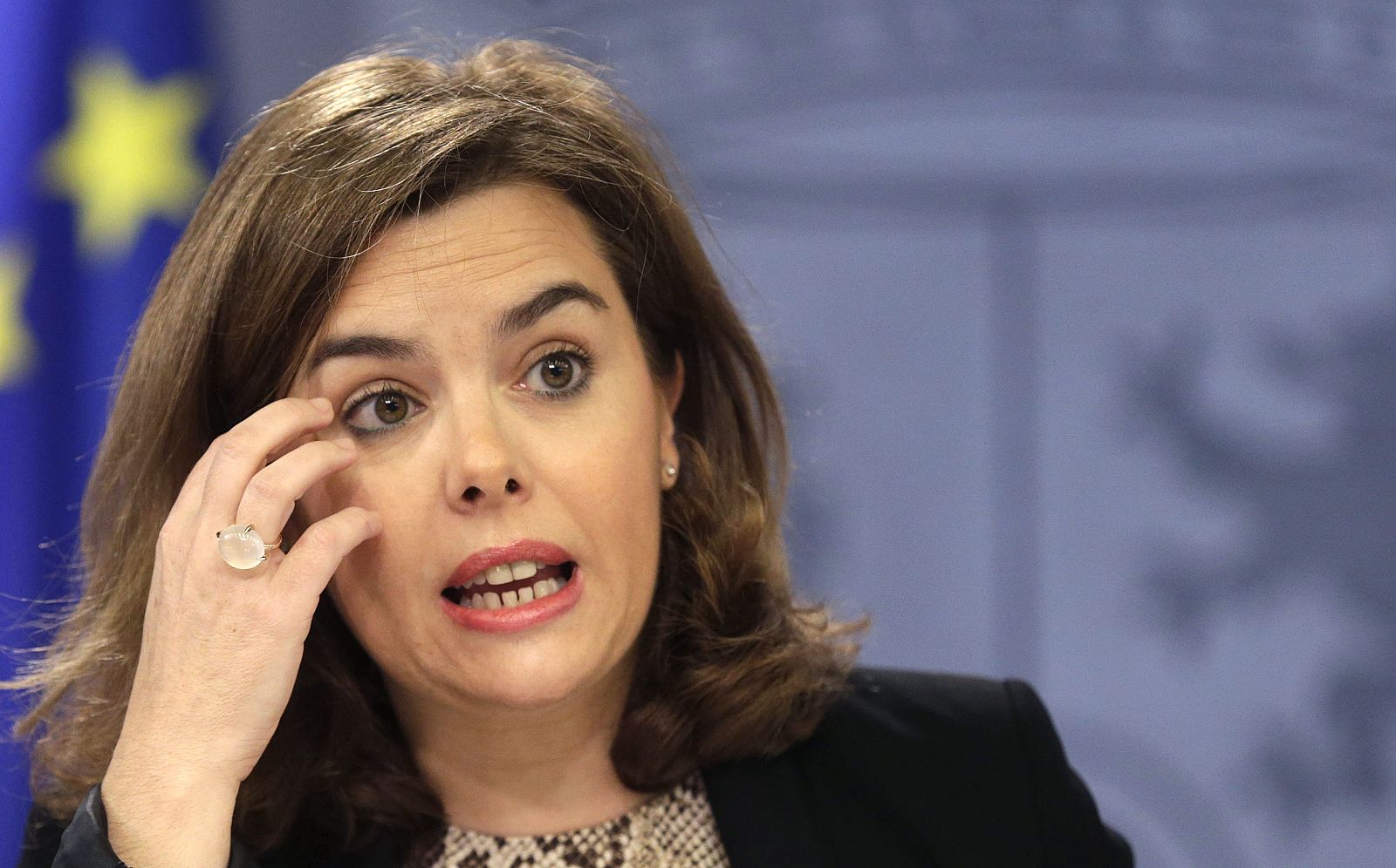 La vicepresidenta del Gobierno, Soraya Sáenz de Santamaría