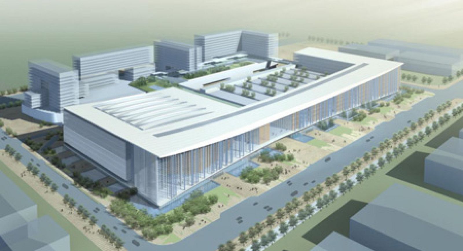 Maqueta exterior del Salón de Esgrima del Centro de Conferencias