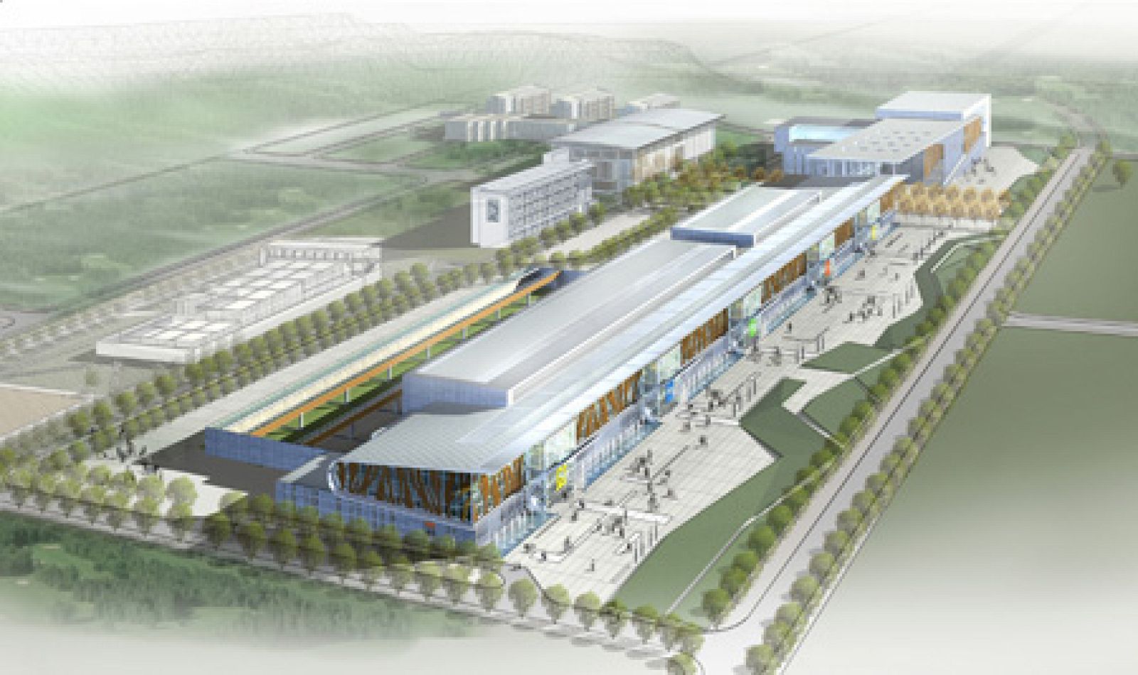 Maqueta del Pabellón de Tiro de Pekín