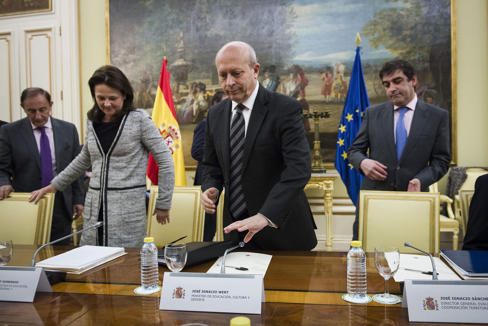 La secretaria de Estado de Educación, Montserrat Gomendio, junto al ministro José Ignacio Wert.