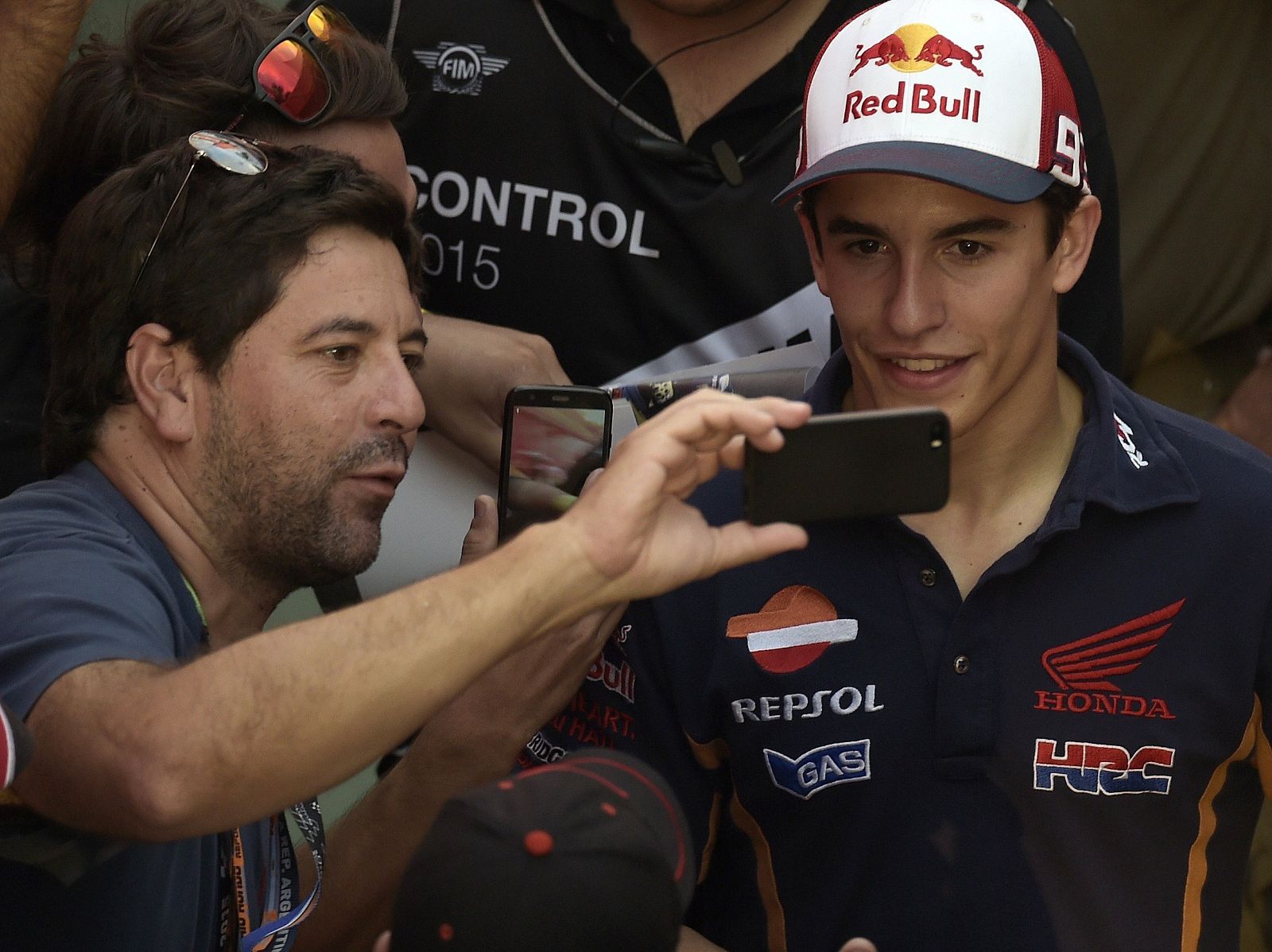 El piloto español Marc Márquez, con fans en Argentina