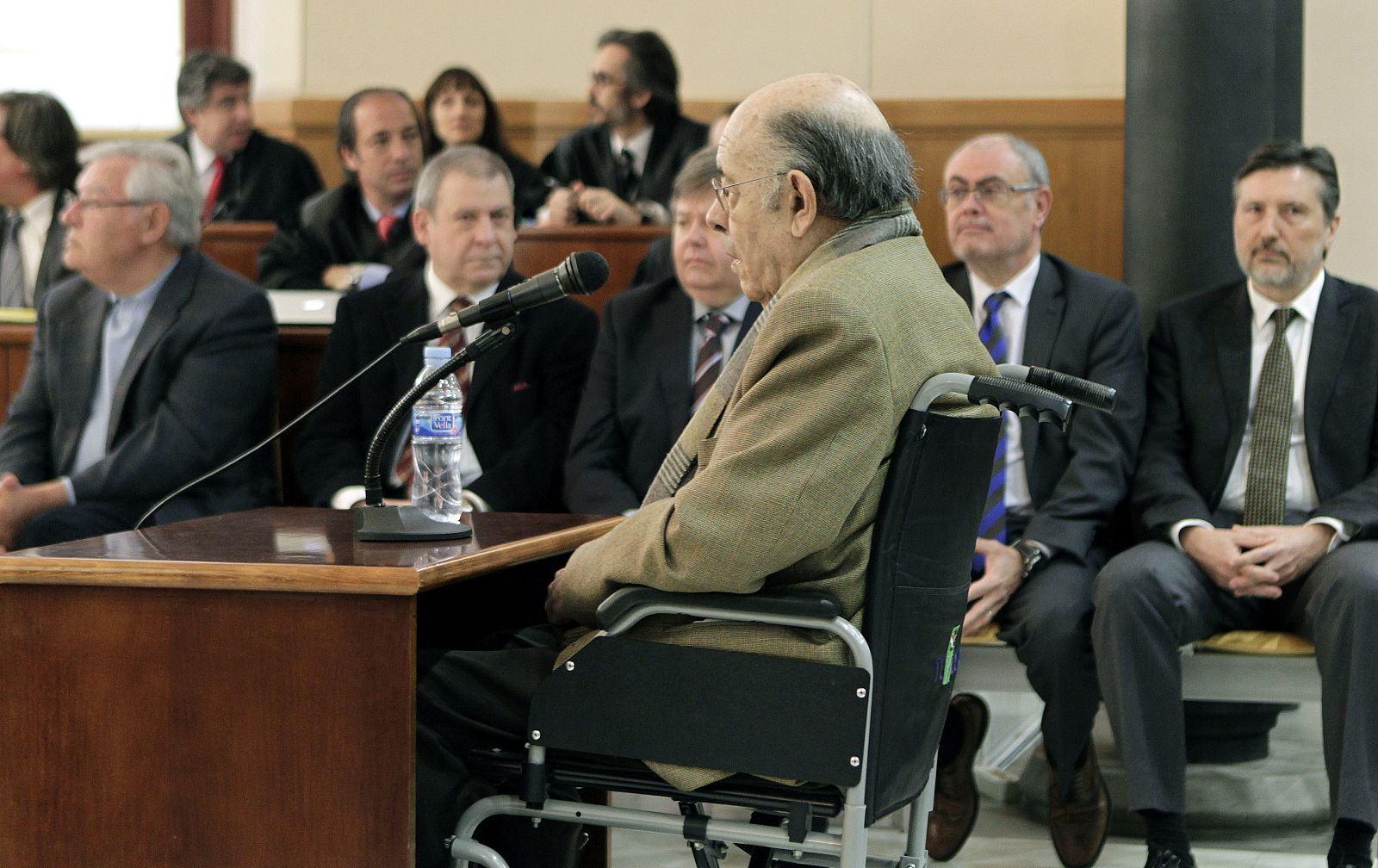 El exresponsable del Palau de la Música, Fèlix Millet, en el interrogatorio.