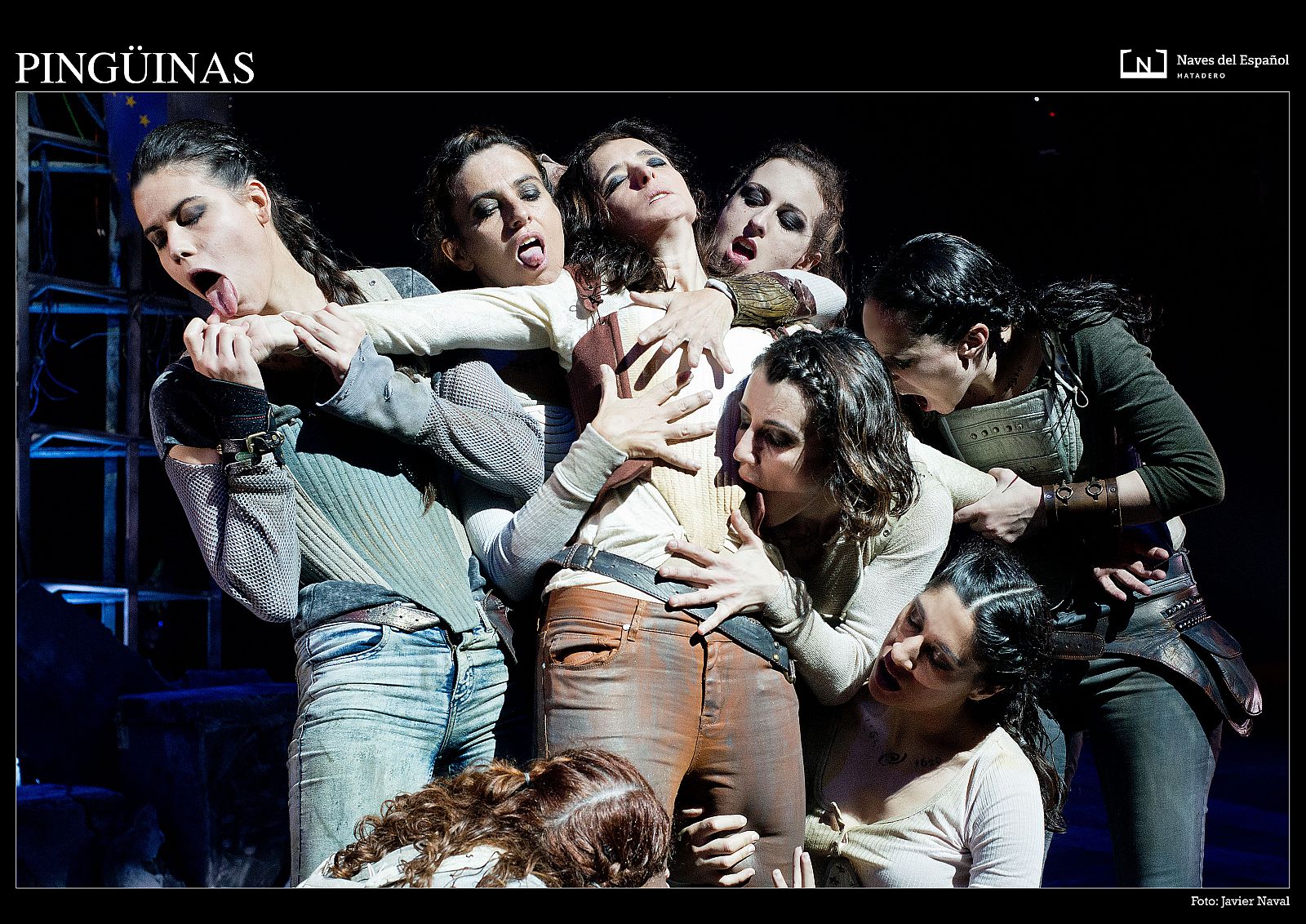Fotografía de una Escena de 'Pingüinas', de Fernando Arrabal, dirigida por Juan Carlos Pérez de la Fuente en las Naves del Español