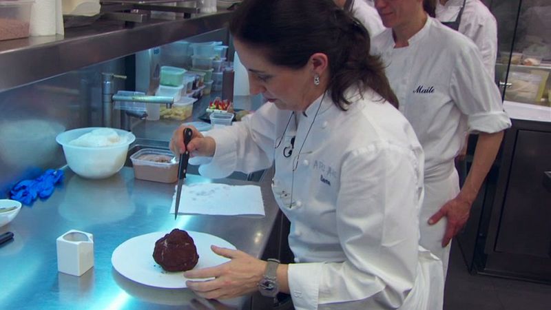 Trufon de chocolate, por Elena Arzak