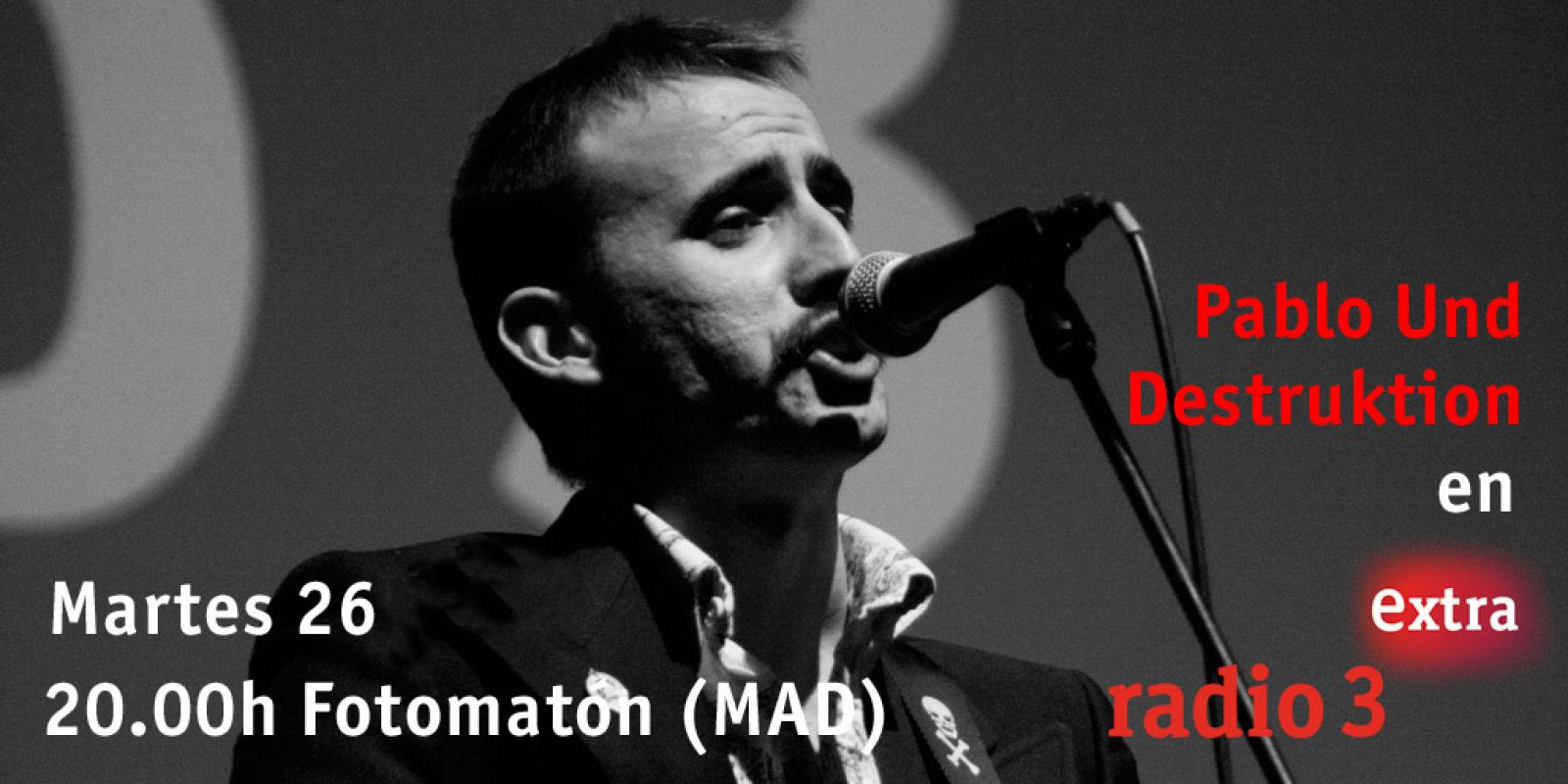 Pablo Und Destruktion en concierto en Radio 3 Extra