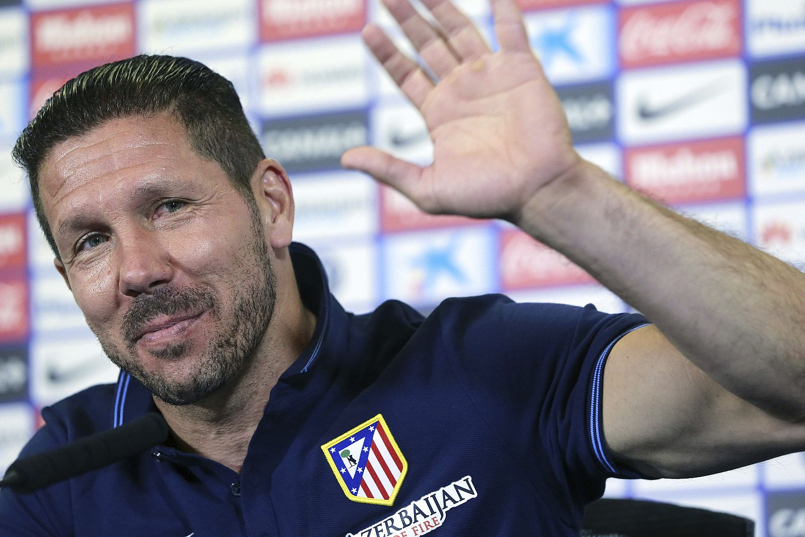 El entrenador del Atlético de Madrid, el argentino Diego Simeone.