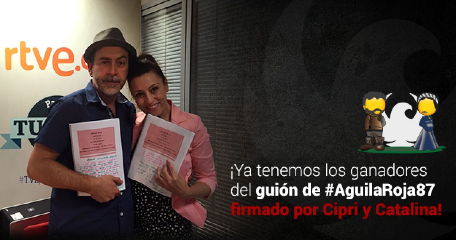 ¡Conoce a los dos ganadores del guión del capítulo 87 de Águila Roja!
