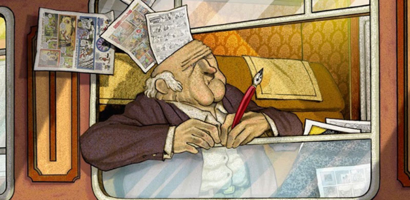 Fragmento de la portada de 'El infierno del dibujante'