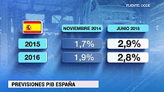 La OCDE mejora mucho sus previsiones para España, que en 2015 crecerá un 2,9%