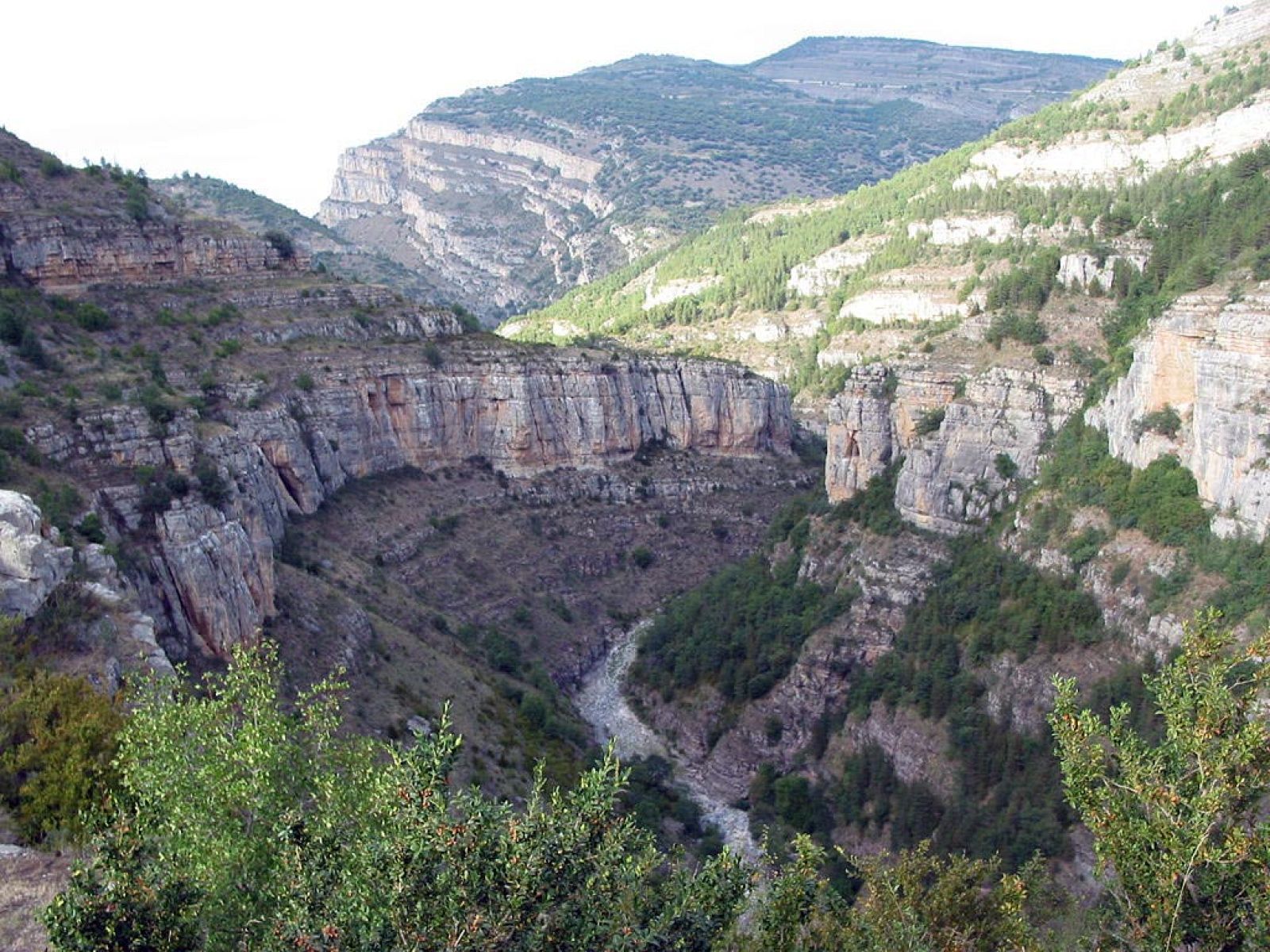 Paisaje del río Leza, en La Rioja, la comunidad mejor parada en el ránking de Greenpeace.