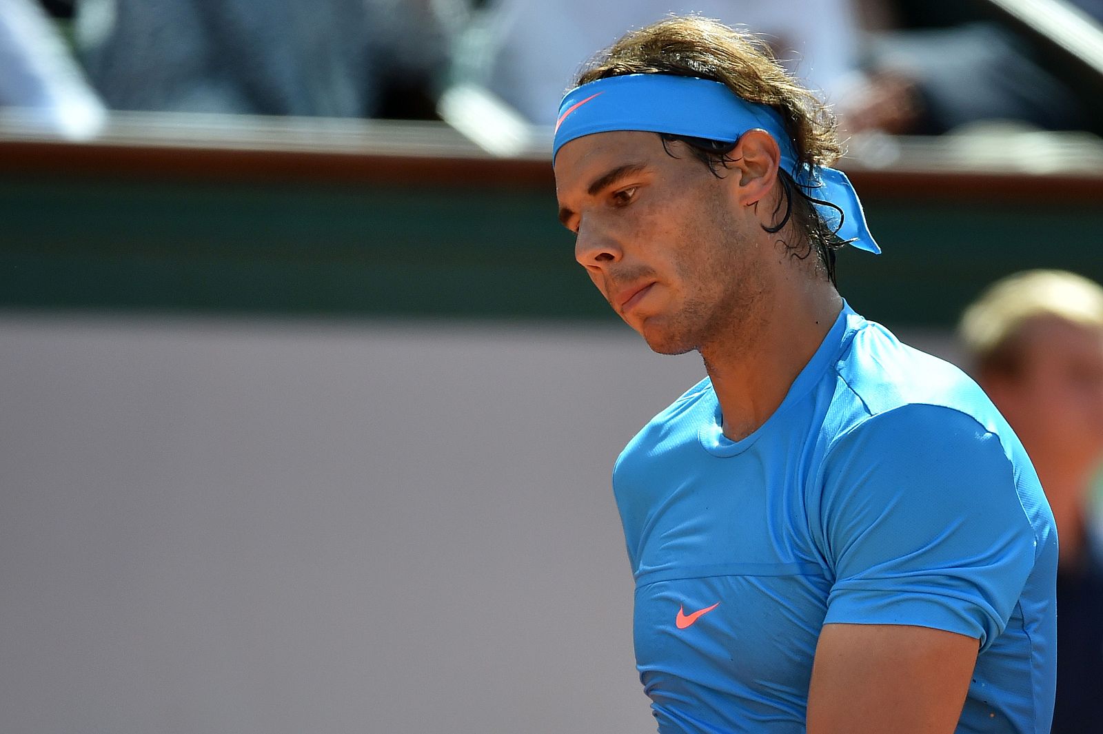 Rafa Nadal, durante el partido contra Djokovic
