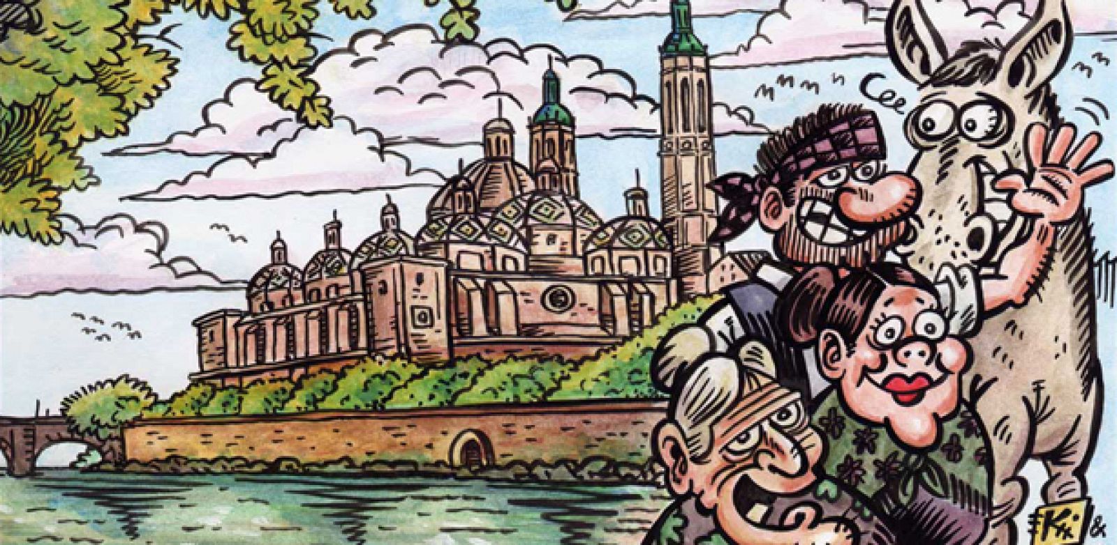 Fragmento de la portada del primer número de 'Guasa Baturra'