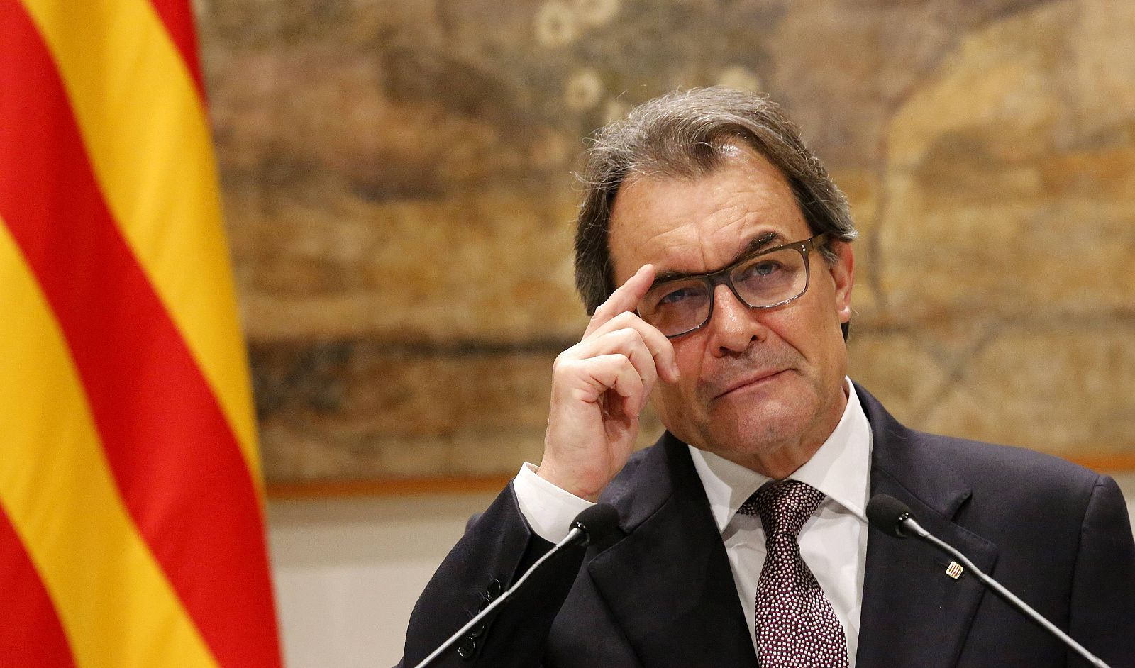 Artur Mas en el Palau de la Generalitat