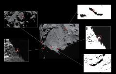 La ESA baraja cinco localizaciones en el cometa 67P en las que puede estar la sonda Philae