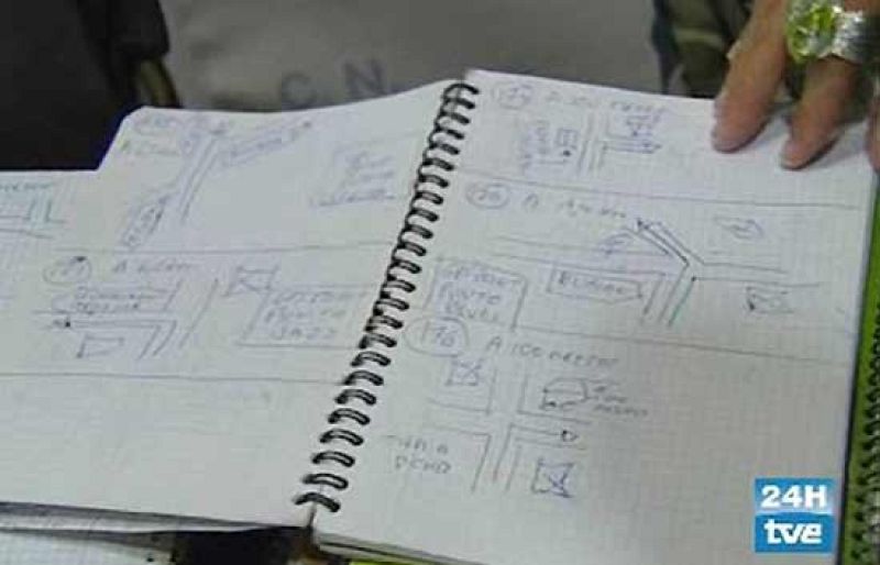 Los cuadernos de 'El Solitario' incluían rutas de escape que coinciden con la declaración de los testigos