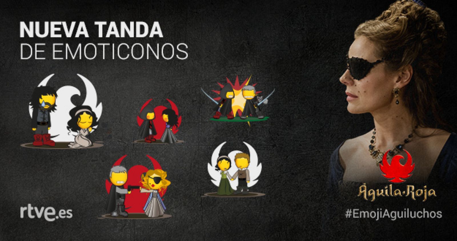 Nueva tanda de #EmojiAguiluchos con las parejas más conocidas de la serie