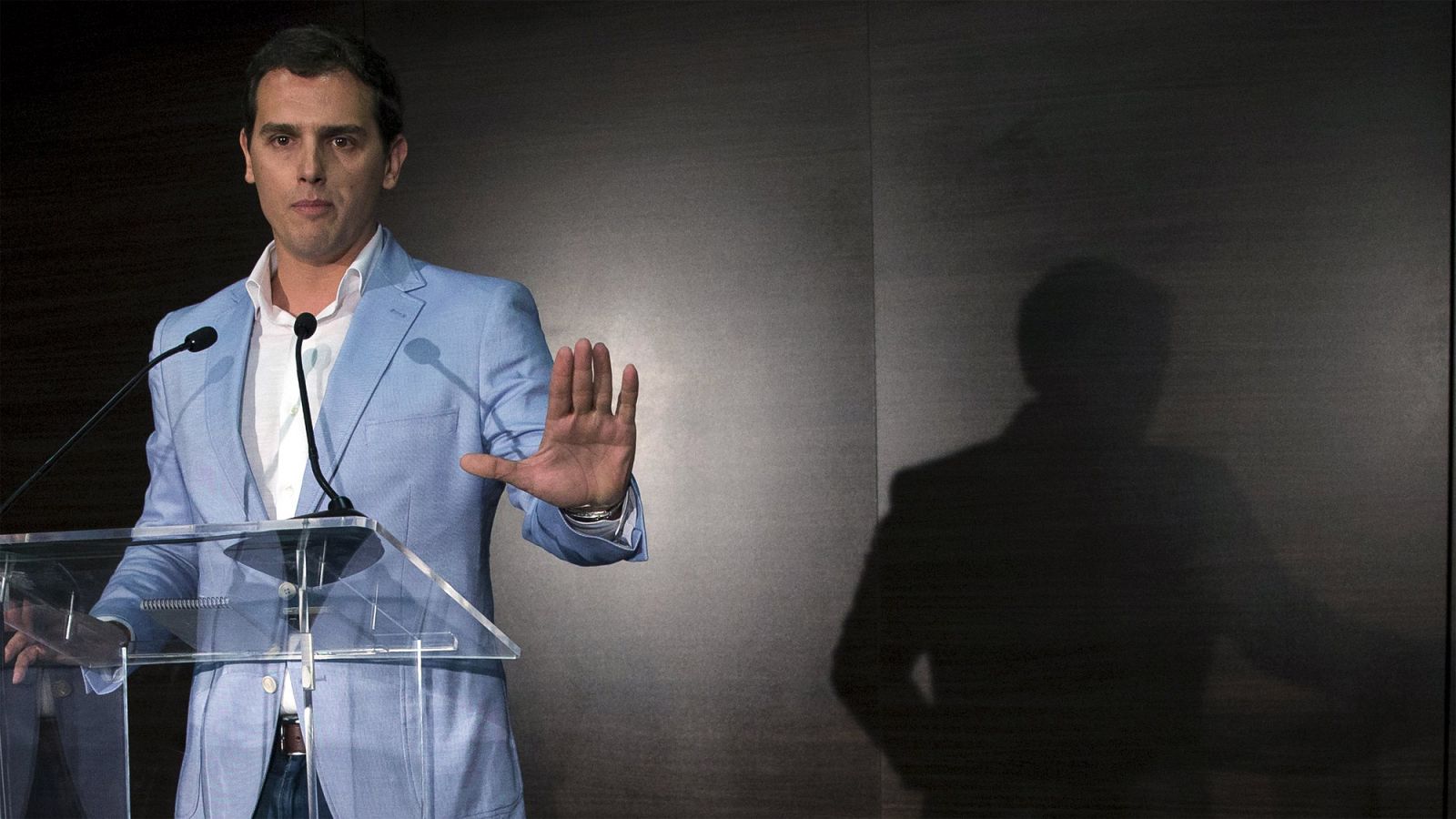 El presidente de Ciudadanos, Albert Rivera, hizo oficial su candidatura a las primarias.