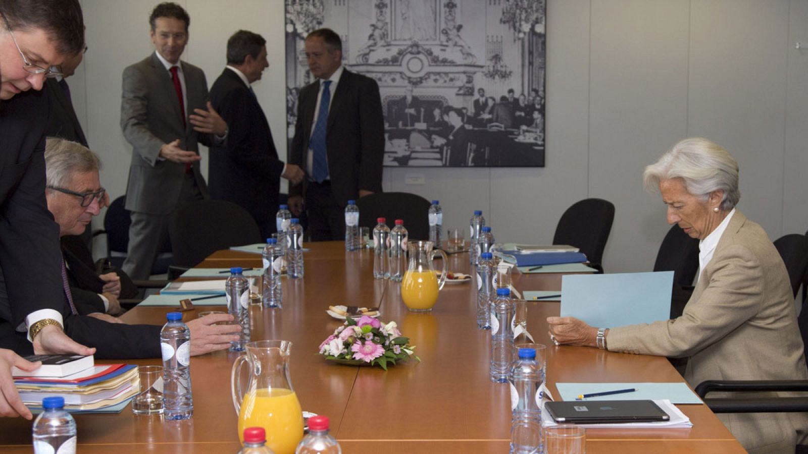 Reunión de los máximos responsables de las instituciones acreedoras de Grecia