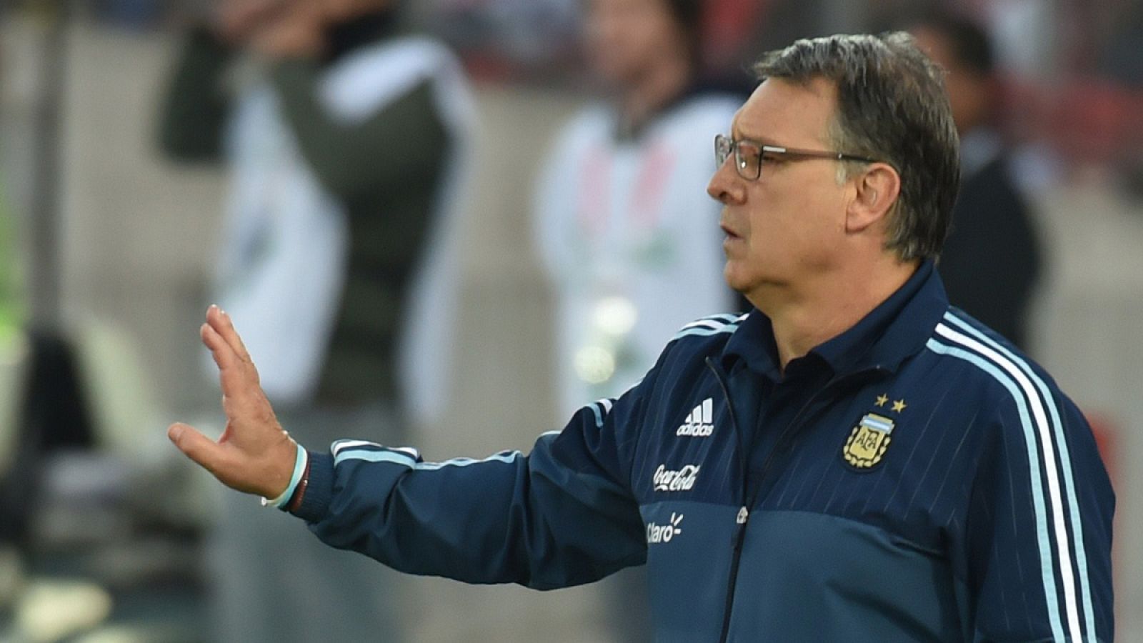 El seleccionador de Argentina, Gerardo Martino durante la final de la Copa América