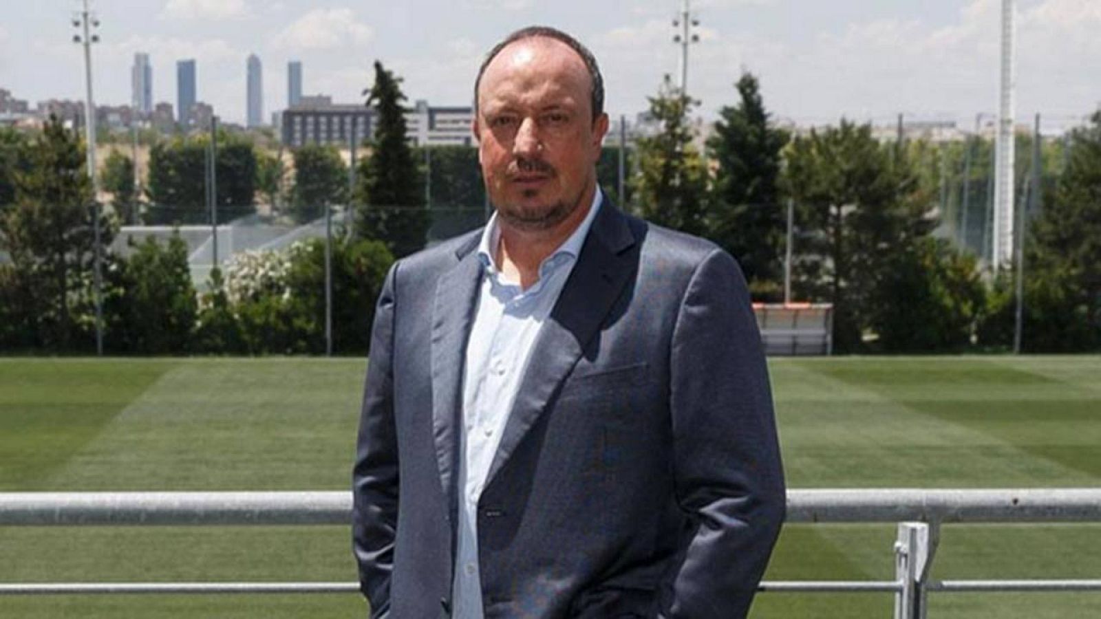 Rafa Benítez en Valdebebas