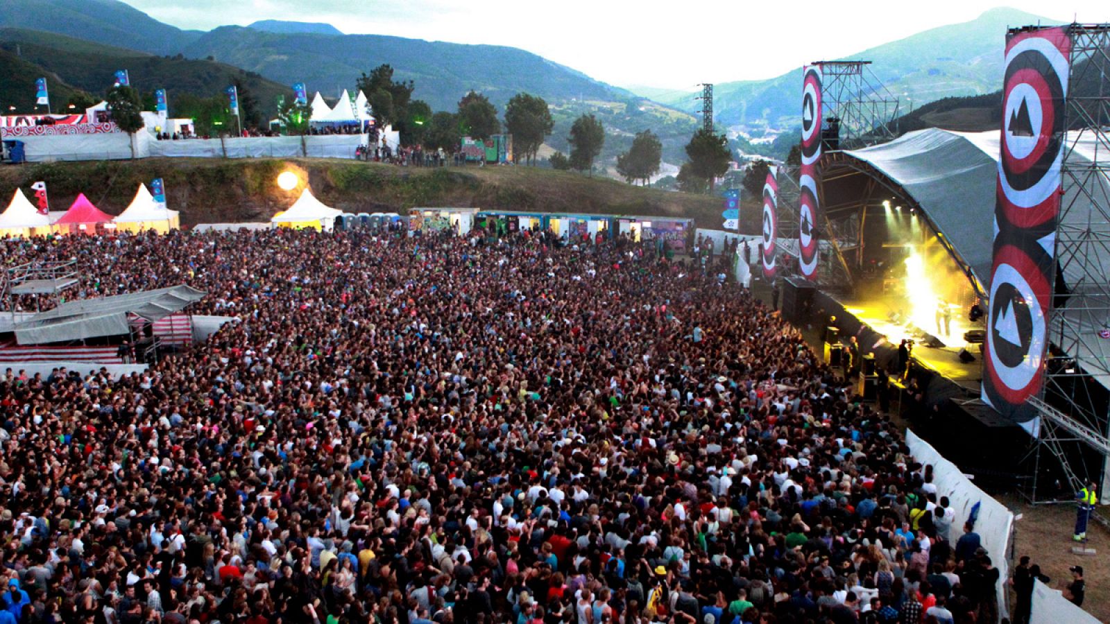 Afluencia de público en el festival BBK Live de 2012