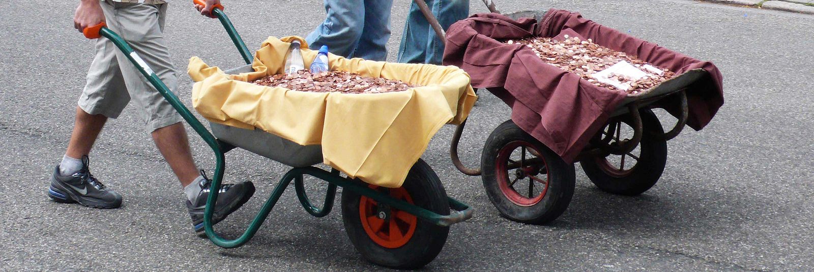 Carretillas de céntimos