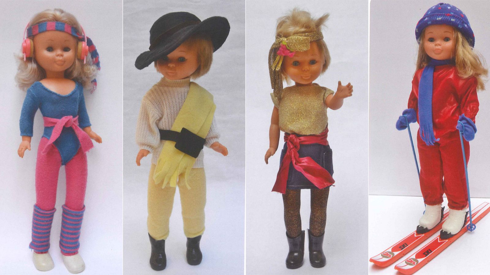 Varios modelos de la muñeca nancy de los años 80