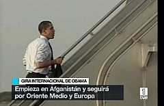 Obama inicia su gira al extranjero con una simbólica visita a Afganistán