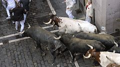 El último encierro de San Fermín 2015, el más rápido en 35 años, con los Miura