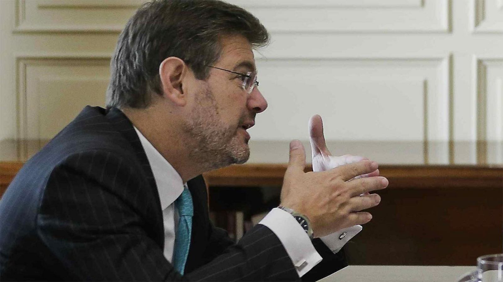 El ministro de Justicia, Rafael Catalá, en una reunión