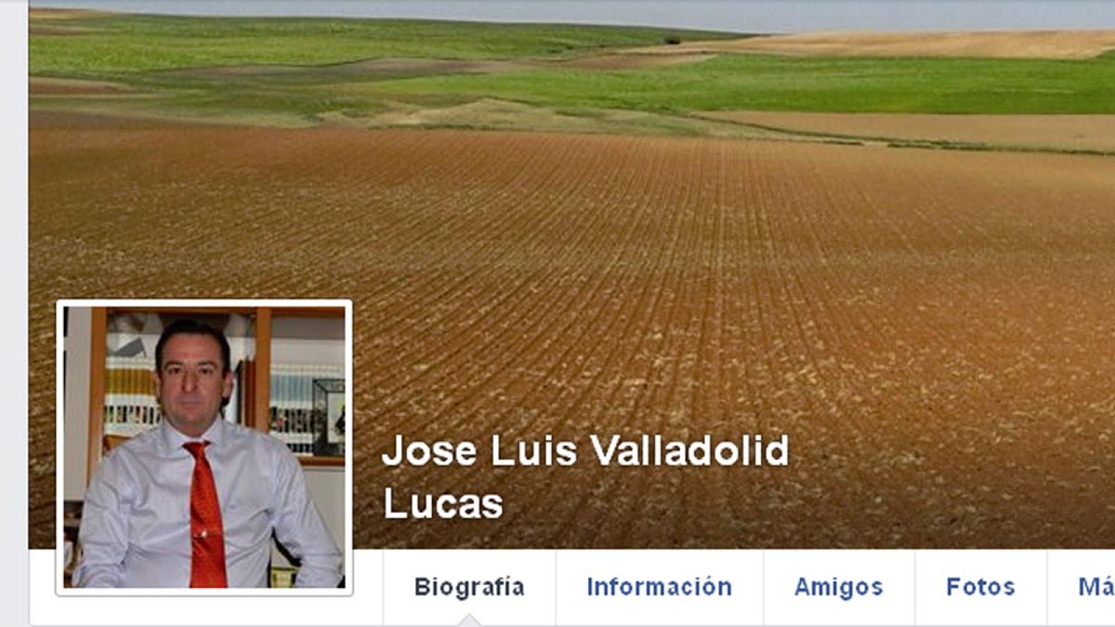 Perfil en Facebook del alcalde de Villares del Saz, José Luis Valladolid.