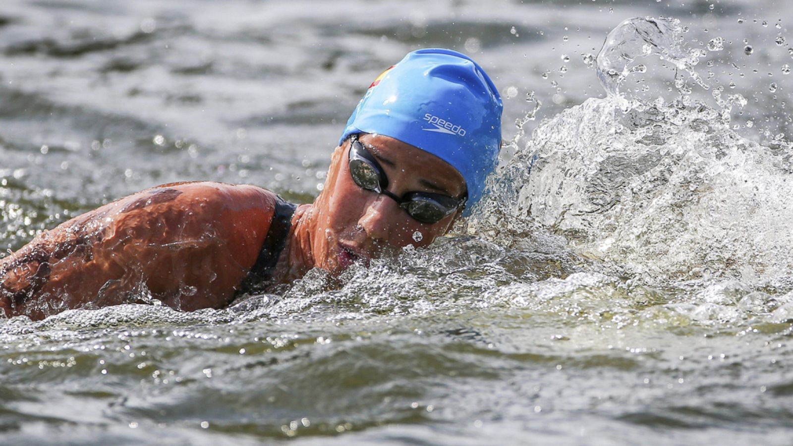 Erika Villaécija, en los Europeos de Natación en Berlín en 2014