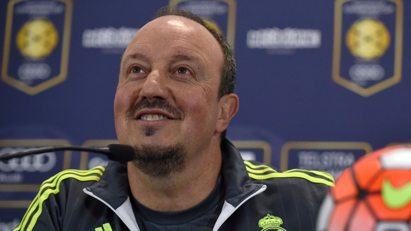 Rafa Benítez, en una rueda de prensa