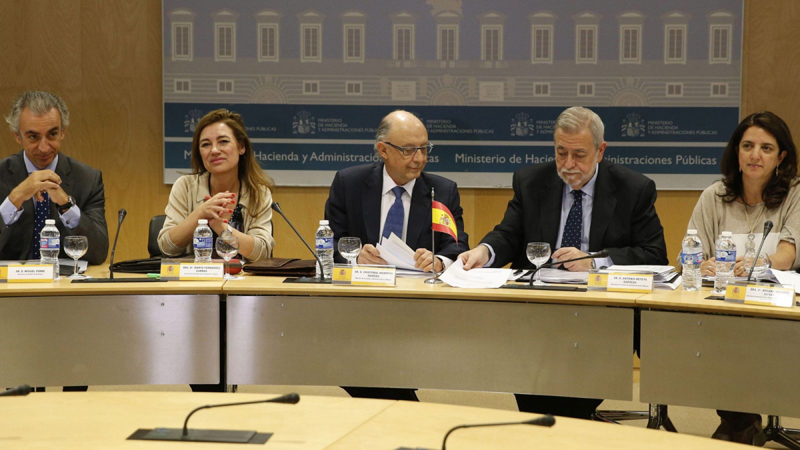 El Ministro de Hacienda, Cristóbal Montoro, durante el CPFF del pasado 8 de julio